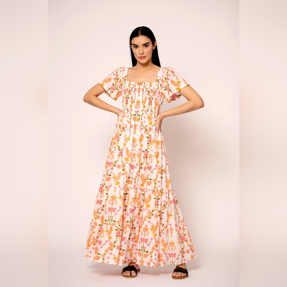 Beyond by VERA Rosie Tiered Maxi Dress Size Small